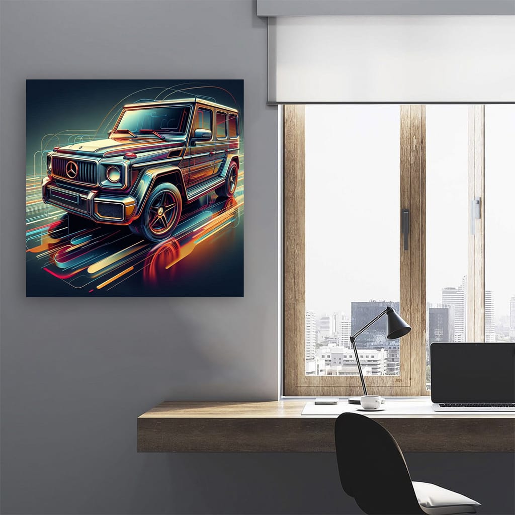 Mercedesbenz G Wagon Absctract Wall Art