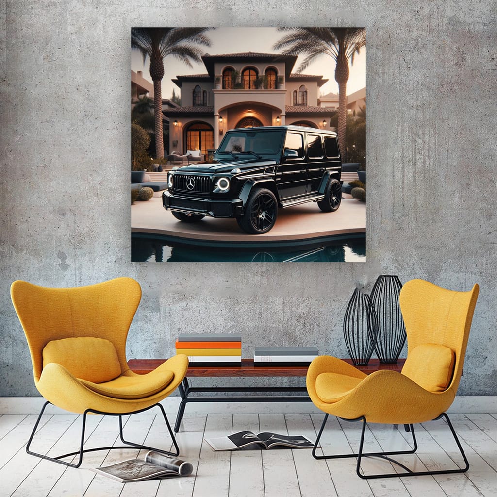 Mercedesbenz G Wagon Bla Wall Art