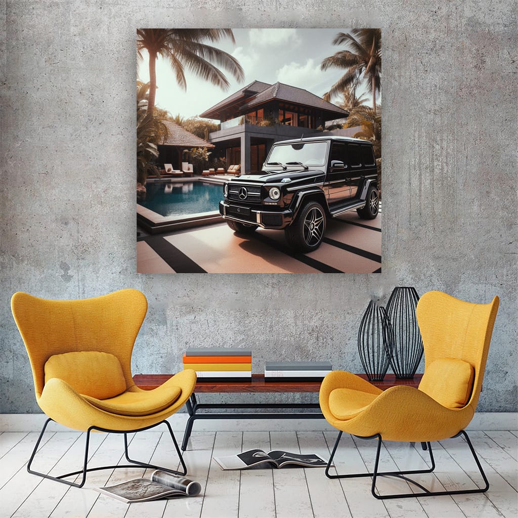 Mercedesbenz G Wagon Black Wall Art