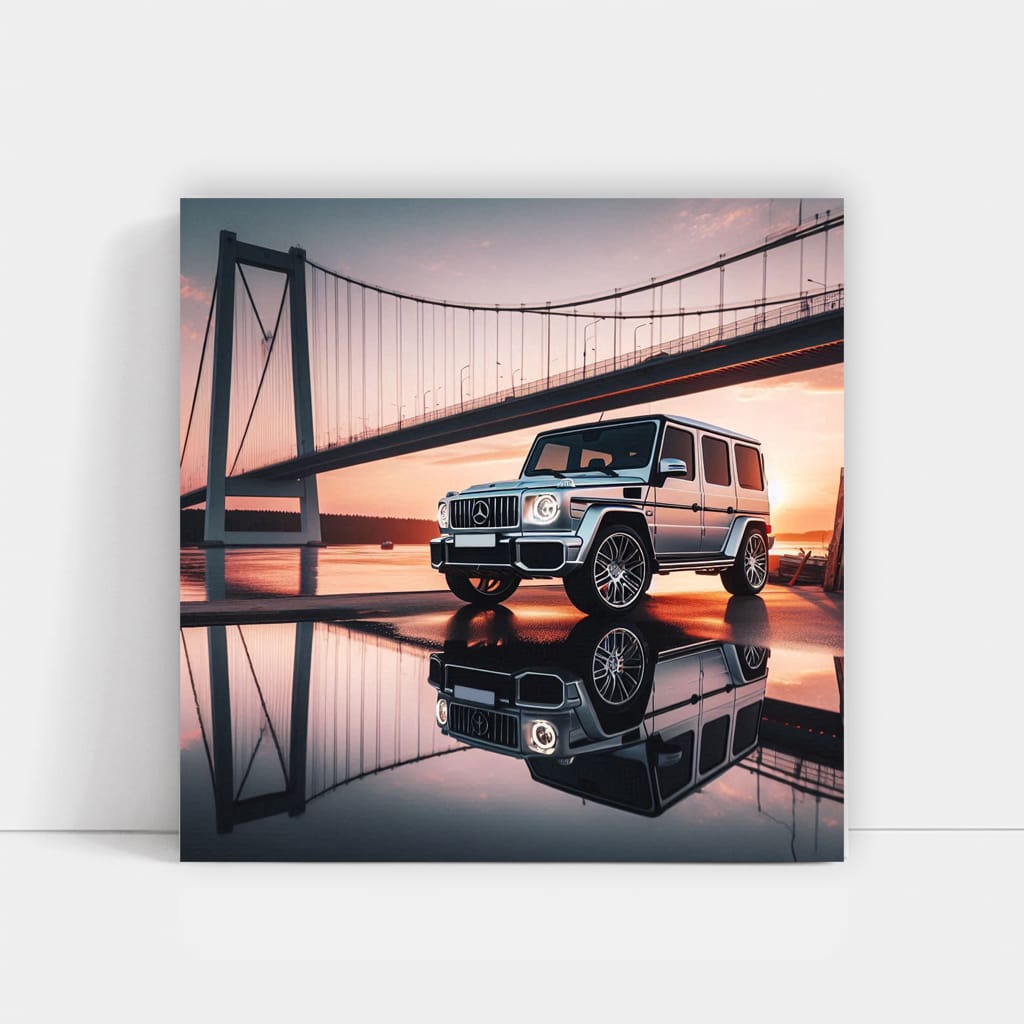 Mercedes-Benz G-Wagon on Bridge - Rugged Elegance in Motion