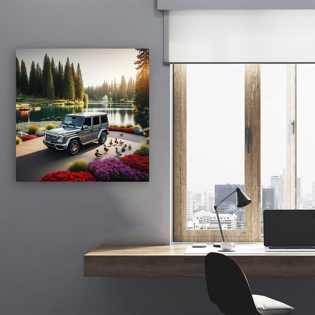 Mercedesbenz G Wagon Lake Wall Art