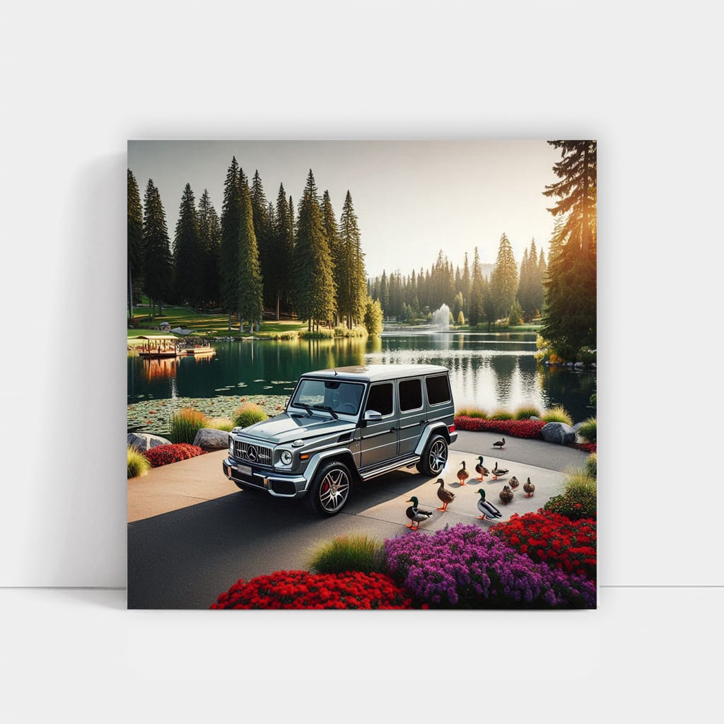 Mercedesbenz G Wagon Lake Wall Art