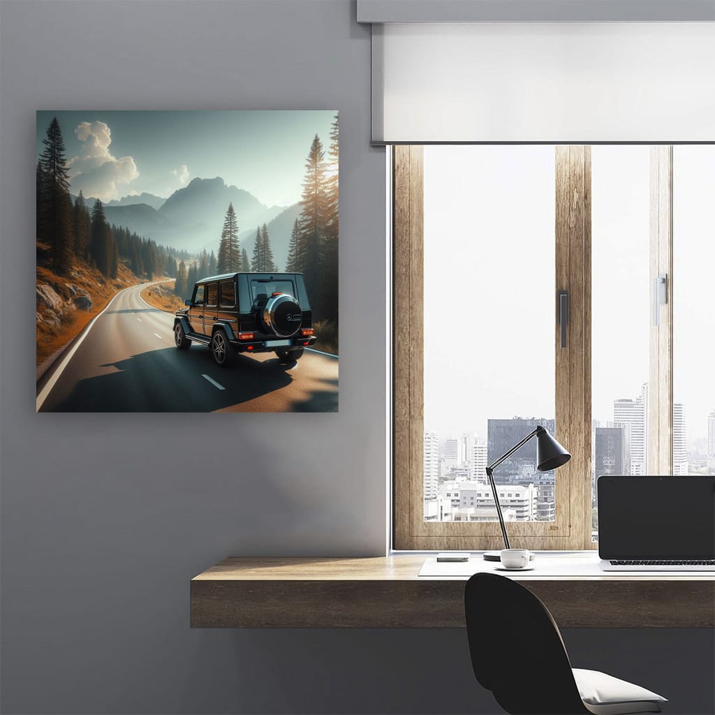 Mercedesbenz G Wagon Road Wall Art