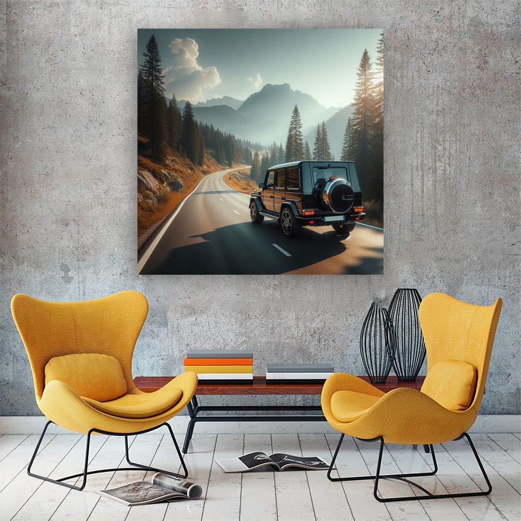 Mercedesbenz G Wagon Road Wall Art