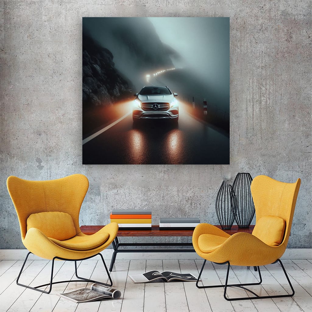 Mercedesbenz Gla Fog Wall Art