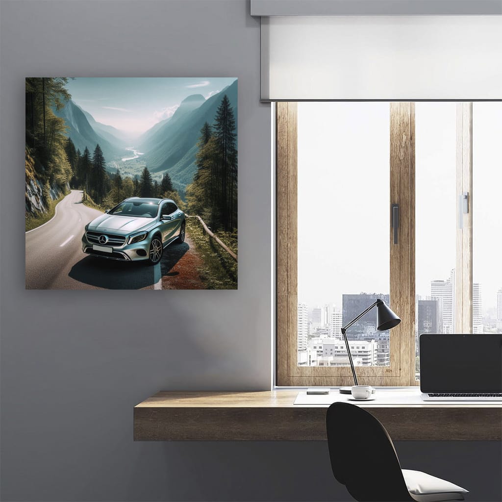 Mercedesbenz Gla Mounta Wall Art