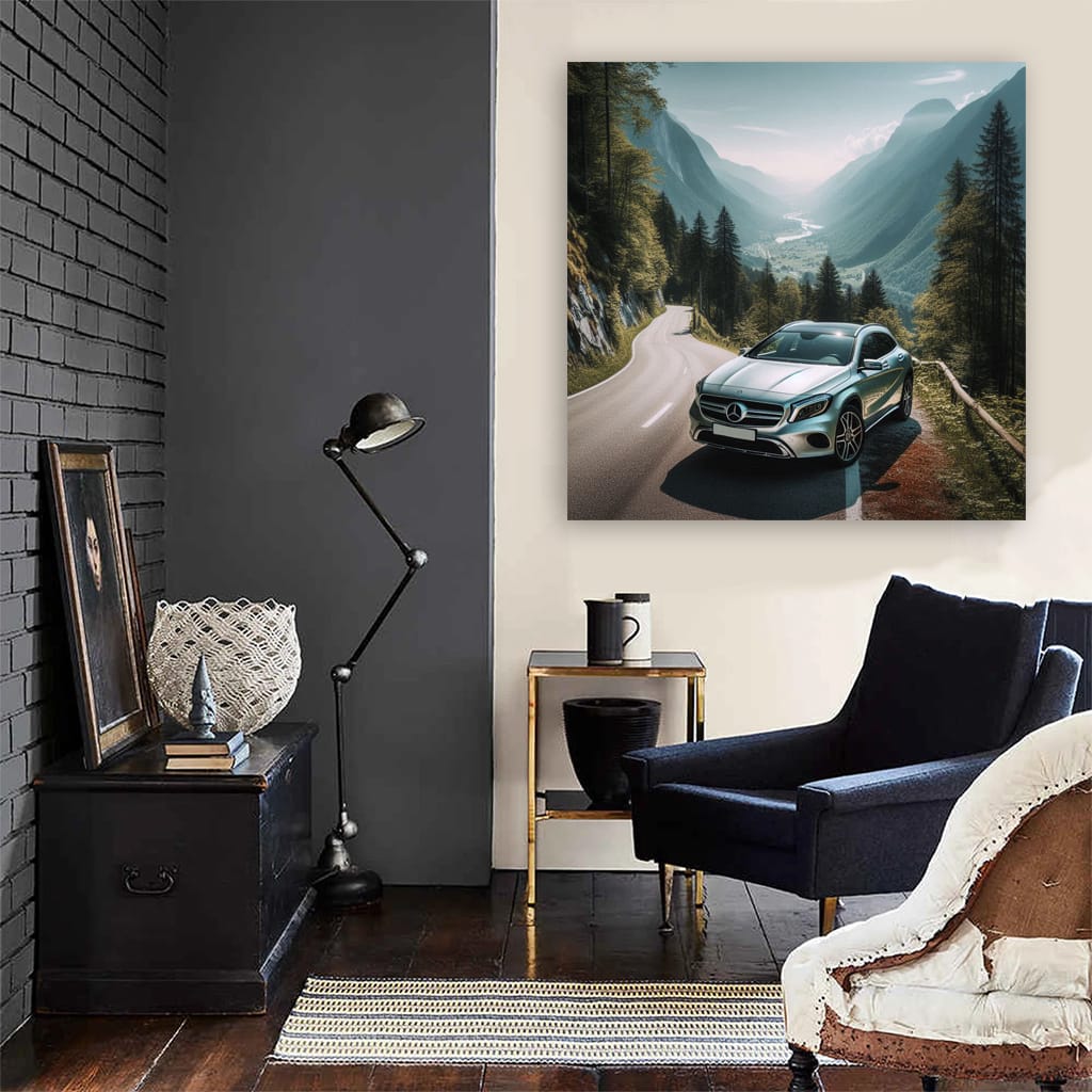 Mercedesbenz Gla Mounta Wall Art