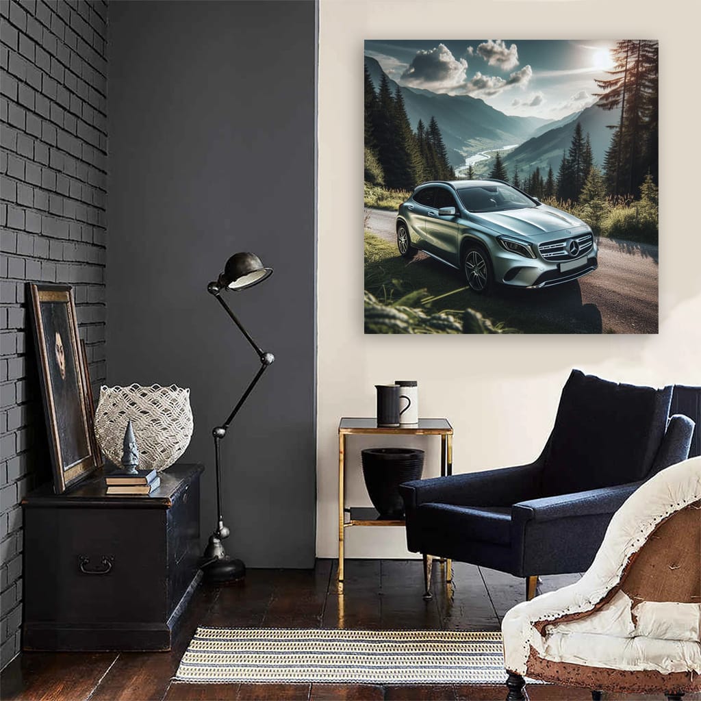 Mercedesbenz Gla Mountain Wall Art