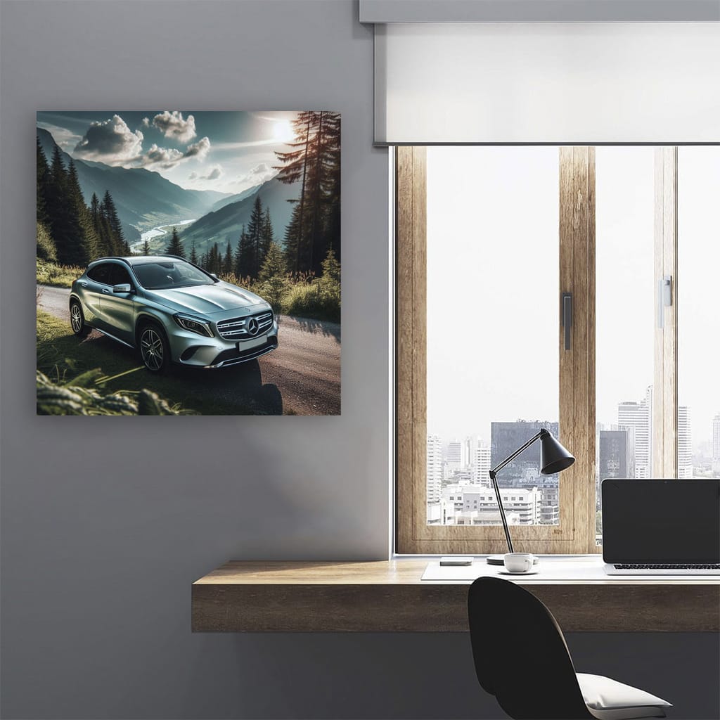 Mercedesbenz Gla Mountain Wall Art