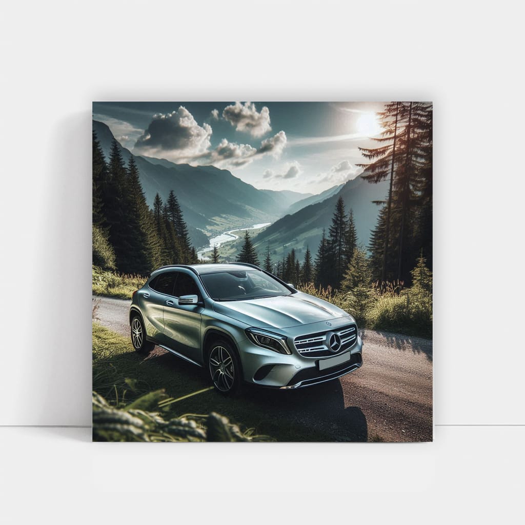 Mercedesbenz Gla Mountain Wall Art