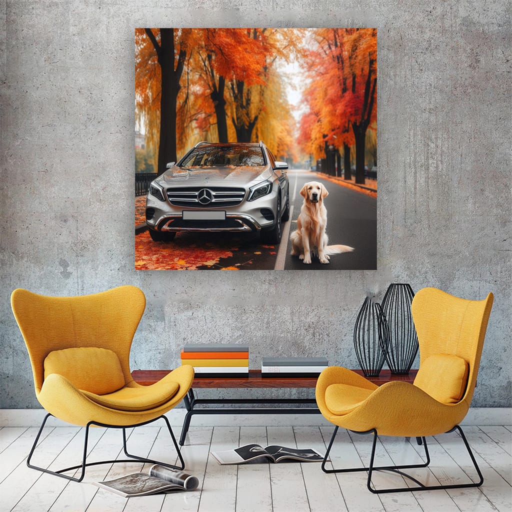 Mercedesbenz Gla Road Wall Art