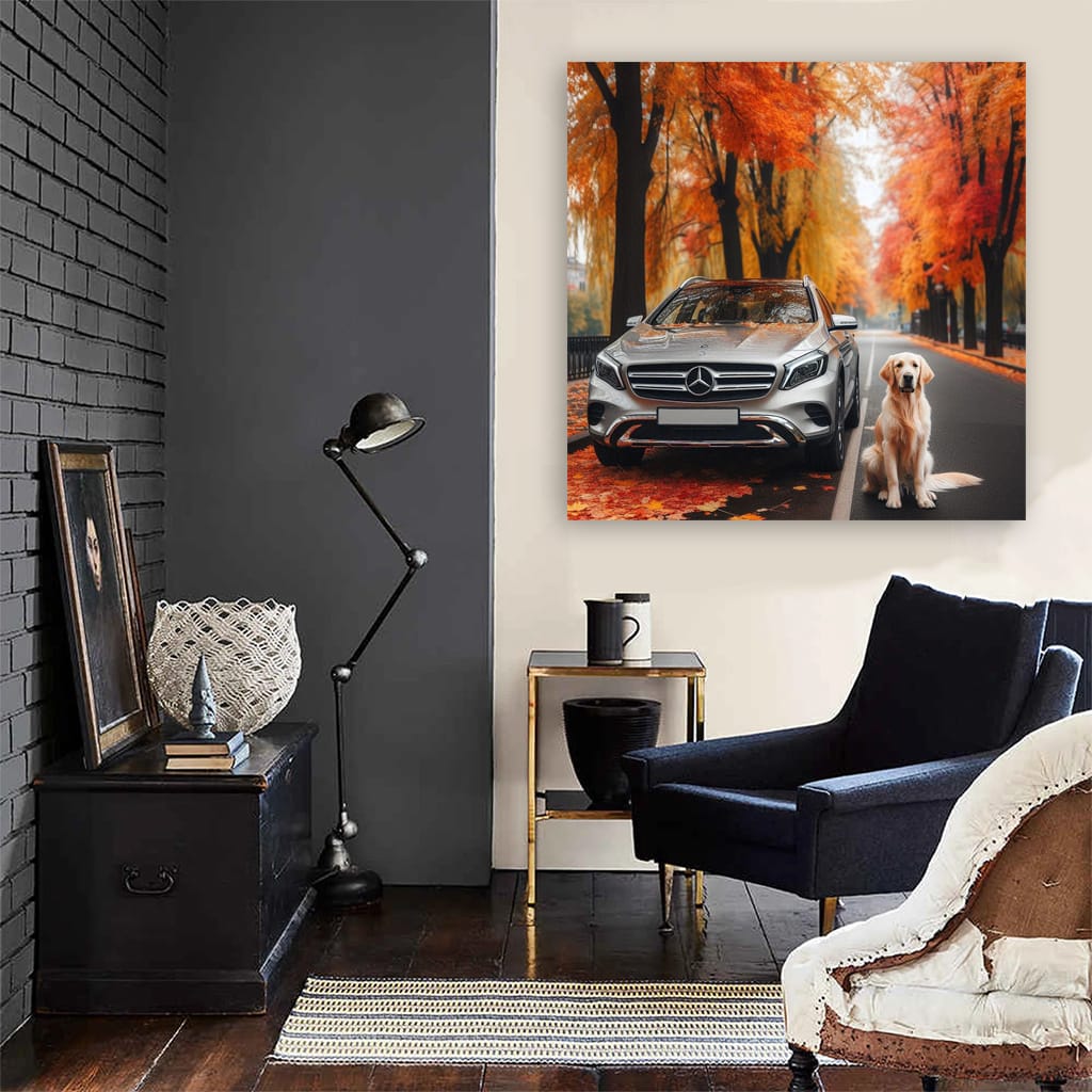 Mercedesbenz Gla Road Wall Art