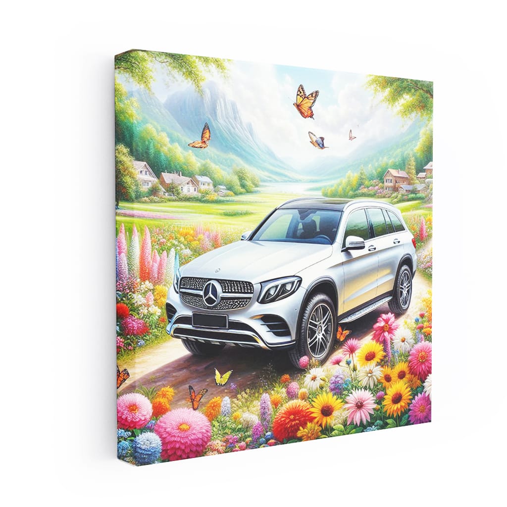 Mercedesbenz Glc Paint Wall Art