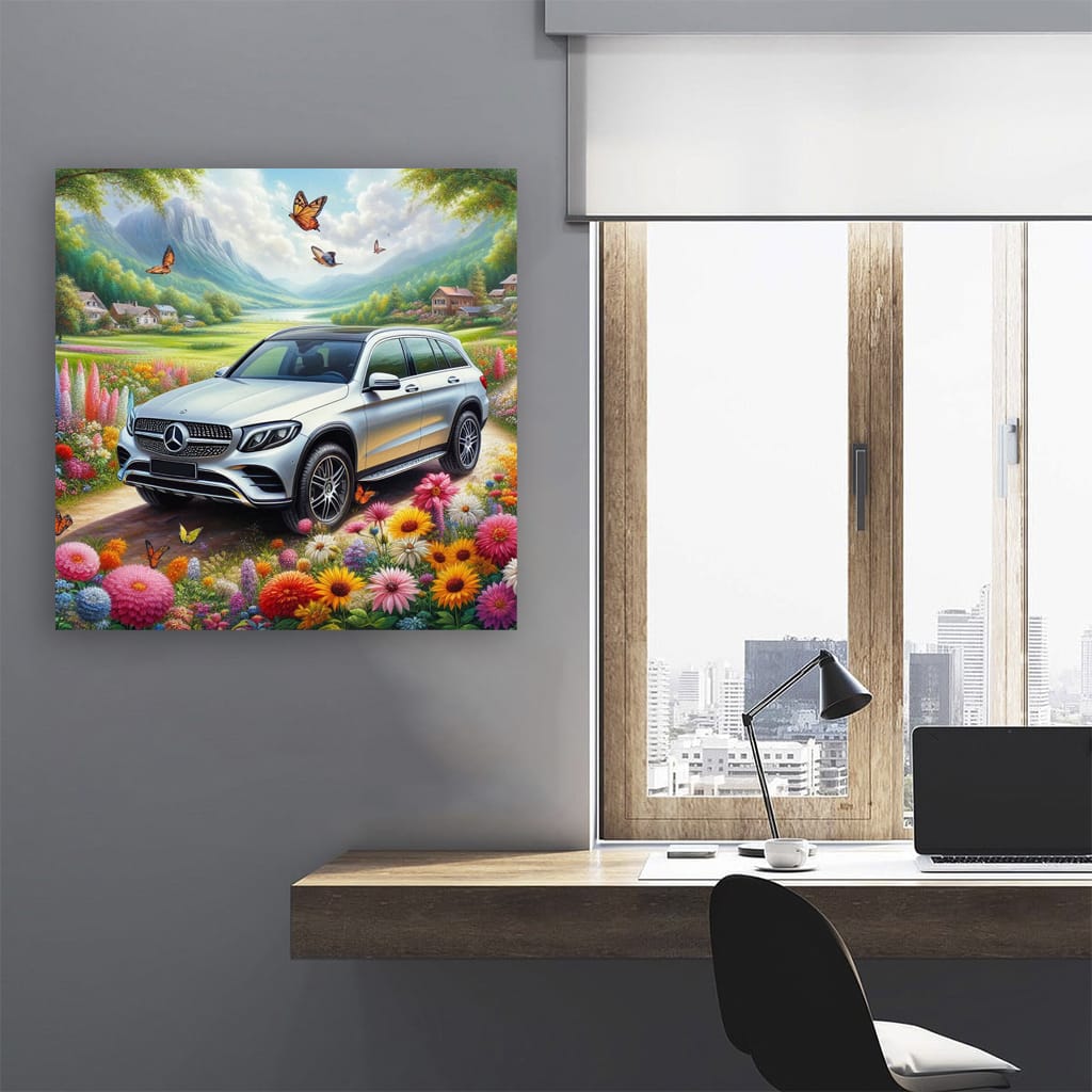 Mercedesbenz Glc Paint Wall Art