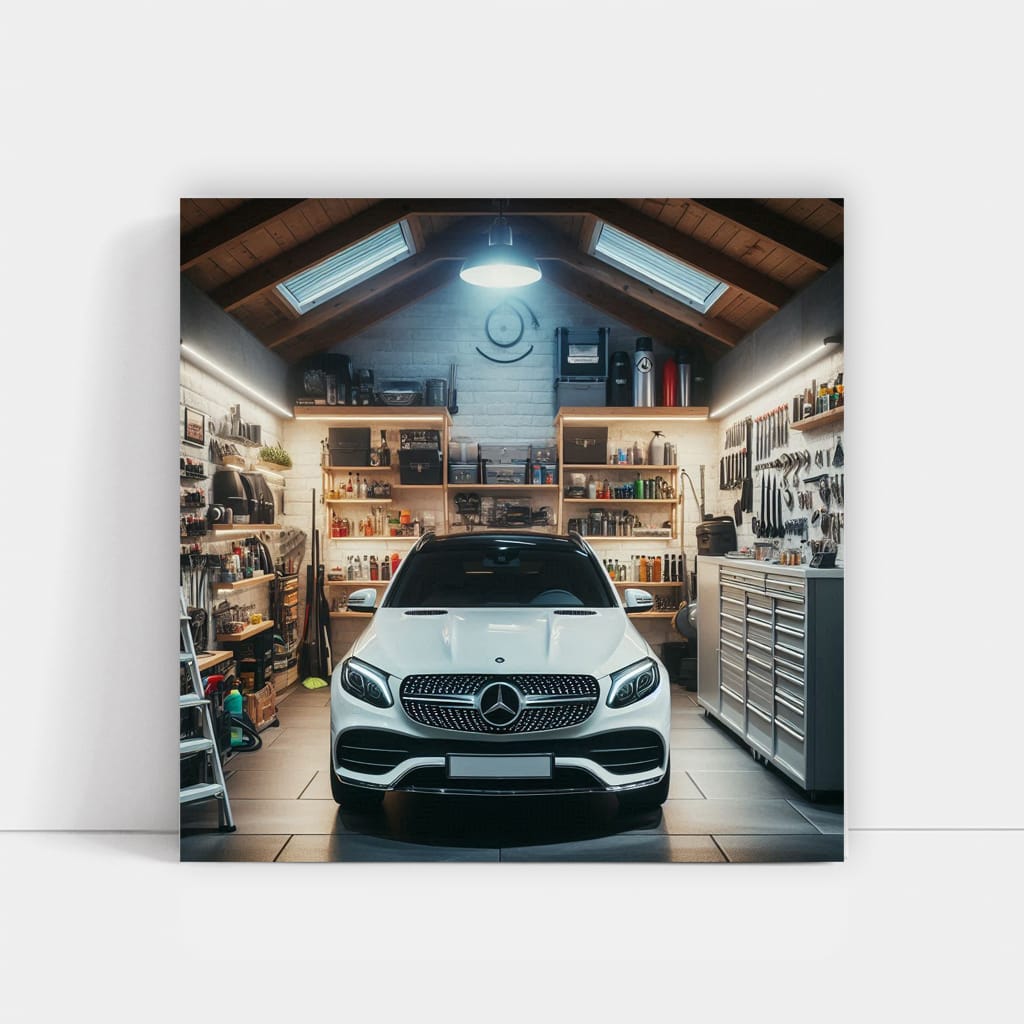Mercedes-Benz GLE in Garage - Luxury and Performance