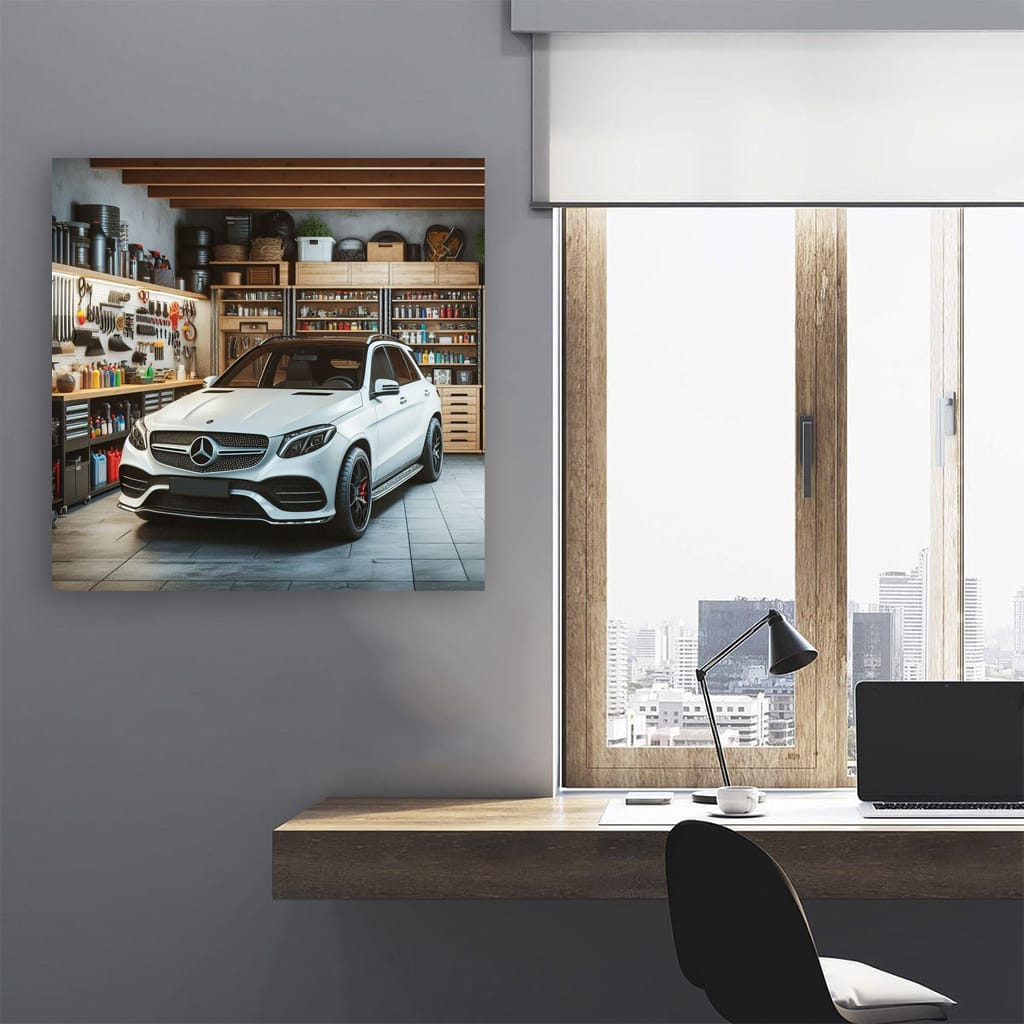 Mercedes-Benz GLE in Garage - Luxury and Power Unleashed