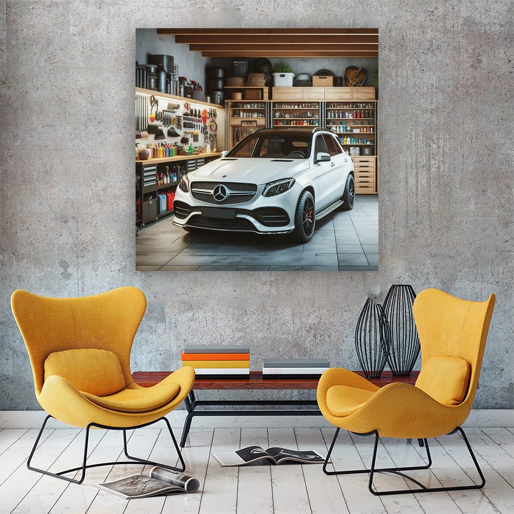 Mercedes-Benz GLE in Garage - Luxury and Power Unleashed
