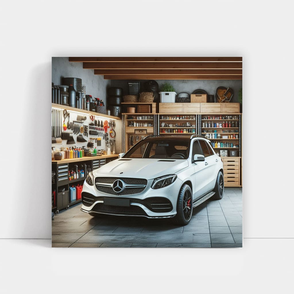 Mercedes-Benz GLE in Garage - Luxury and Power Unleashed