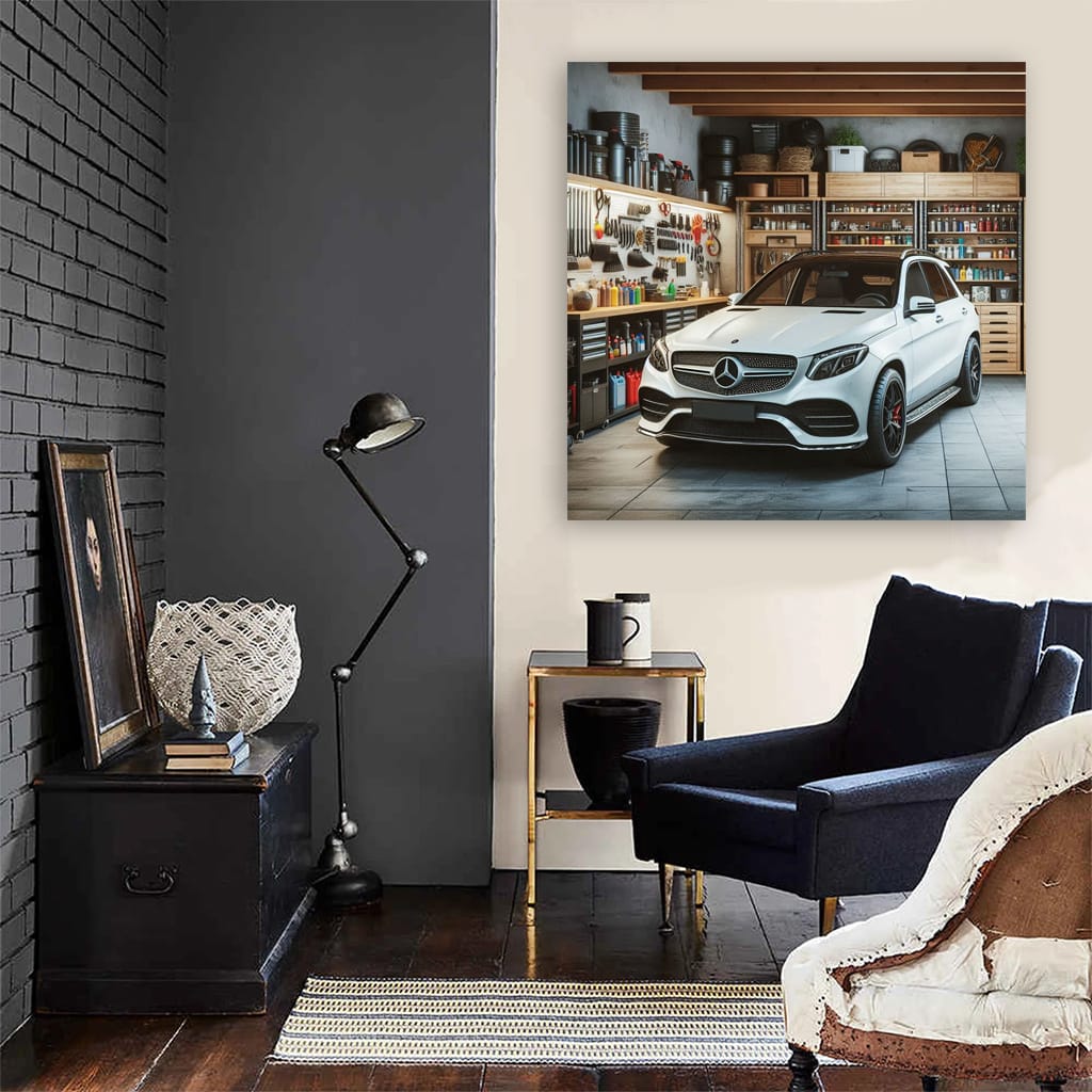 Mercedes-Benz GLE in Garage - Luxury and Power Unleashed