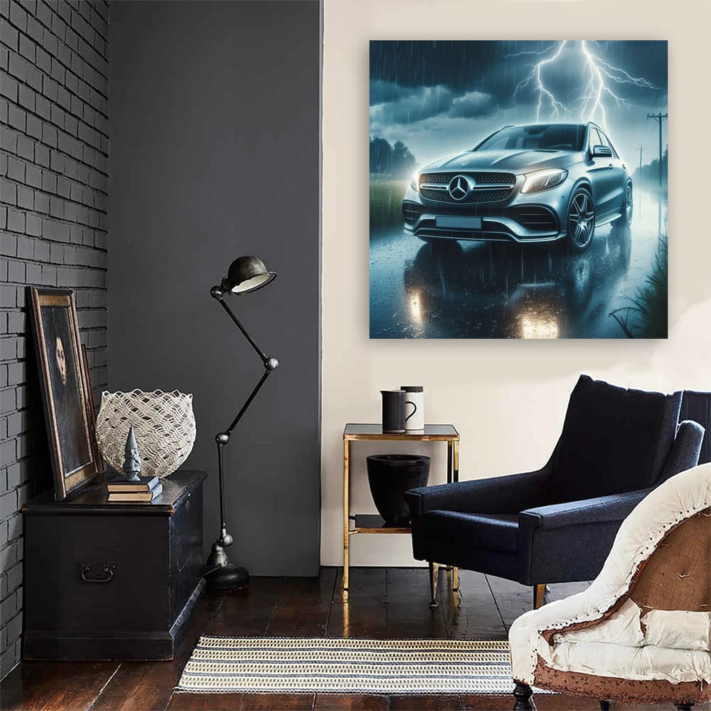Mercedes-Benz GLE in Thunderstorm - Power Meets Elegance