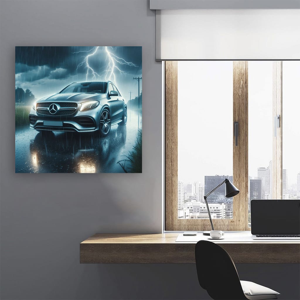 Mercedes-Benz GLE in Thunderstorm - Power Meets Elegance