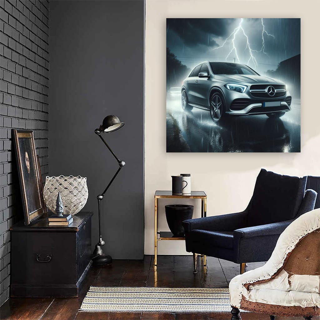 Mercedesbenz Gle Thunderstorm Wall Art