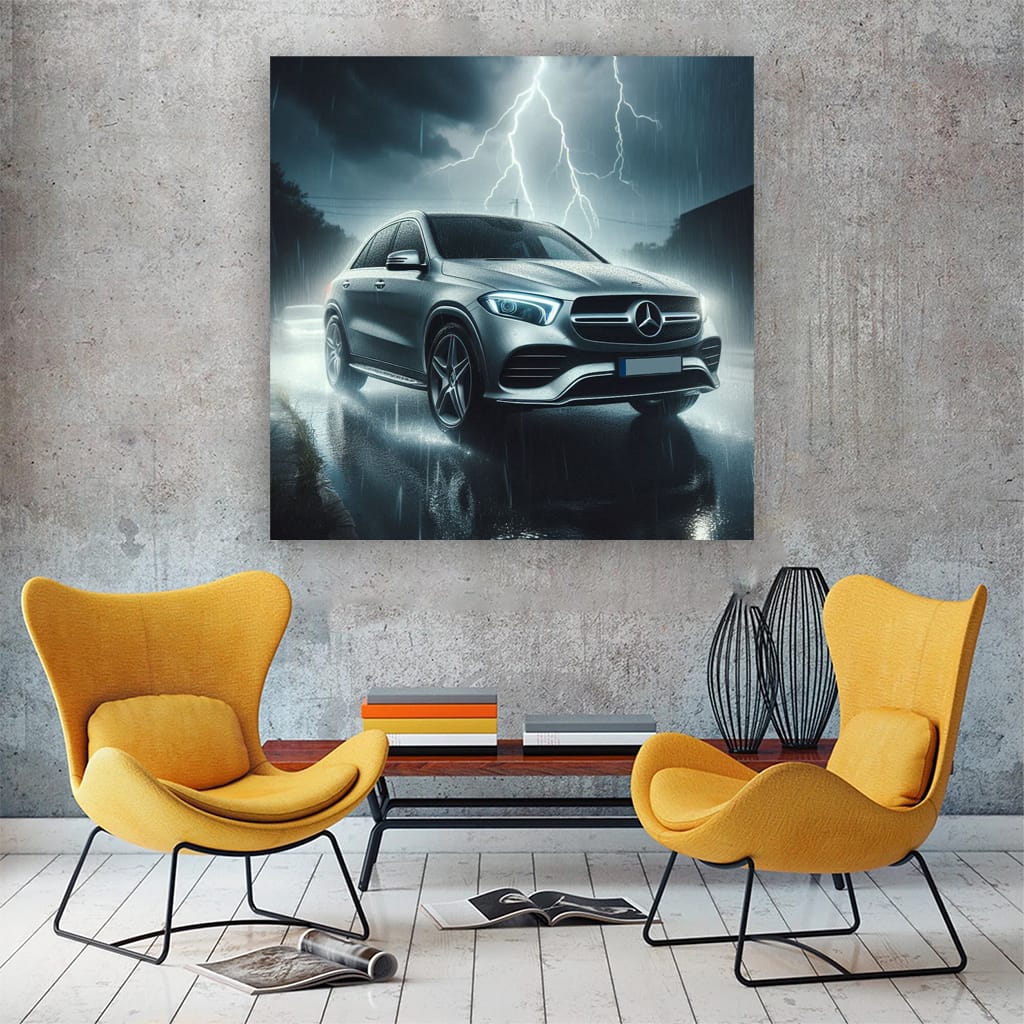 Mercedesbenz Gle Thunderstorm Wall Art