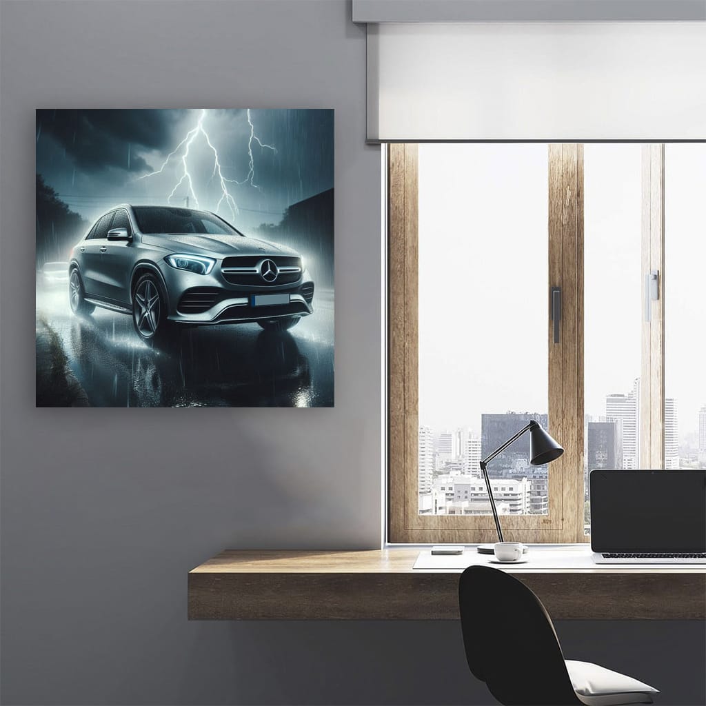 Mercedesbenz Gle Thunderstorm Wall Art