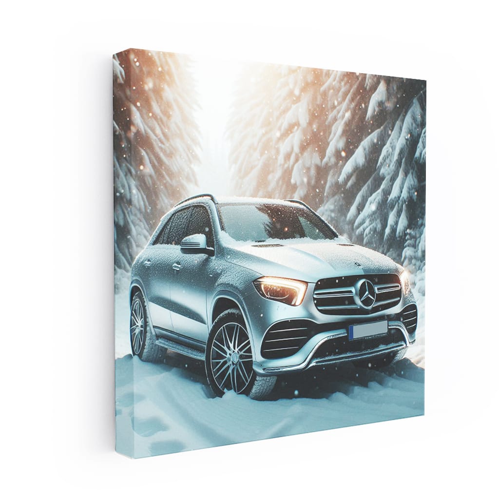 Mercedesbenz Gle Winter Wall Art