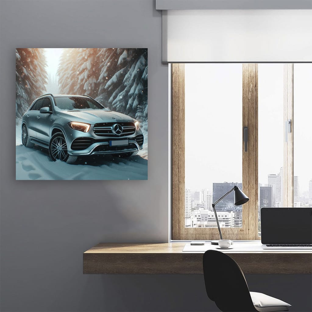 Mercedesbenz Gle Winter Wall Art