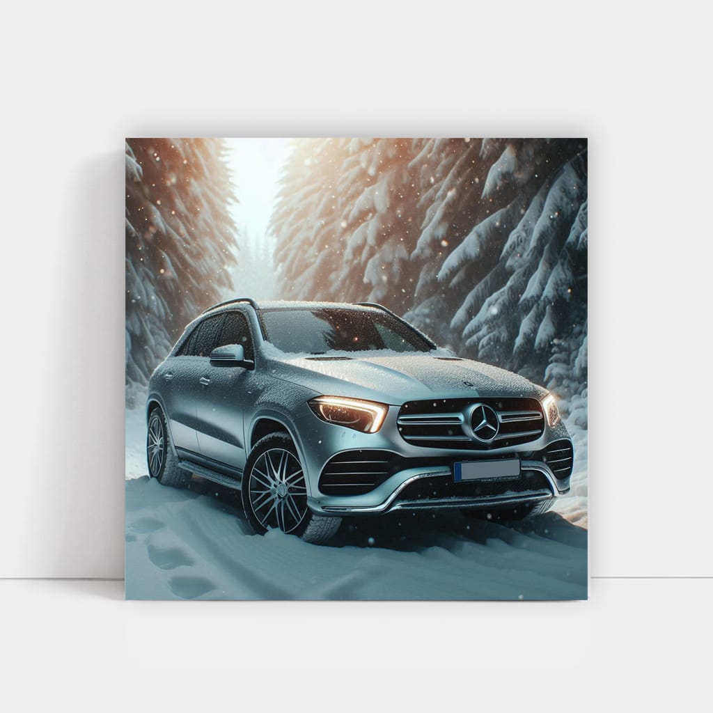 Mercedesbenz Gle Winter Wall Art