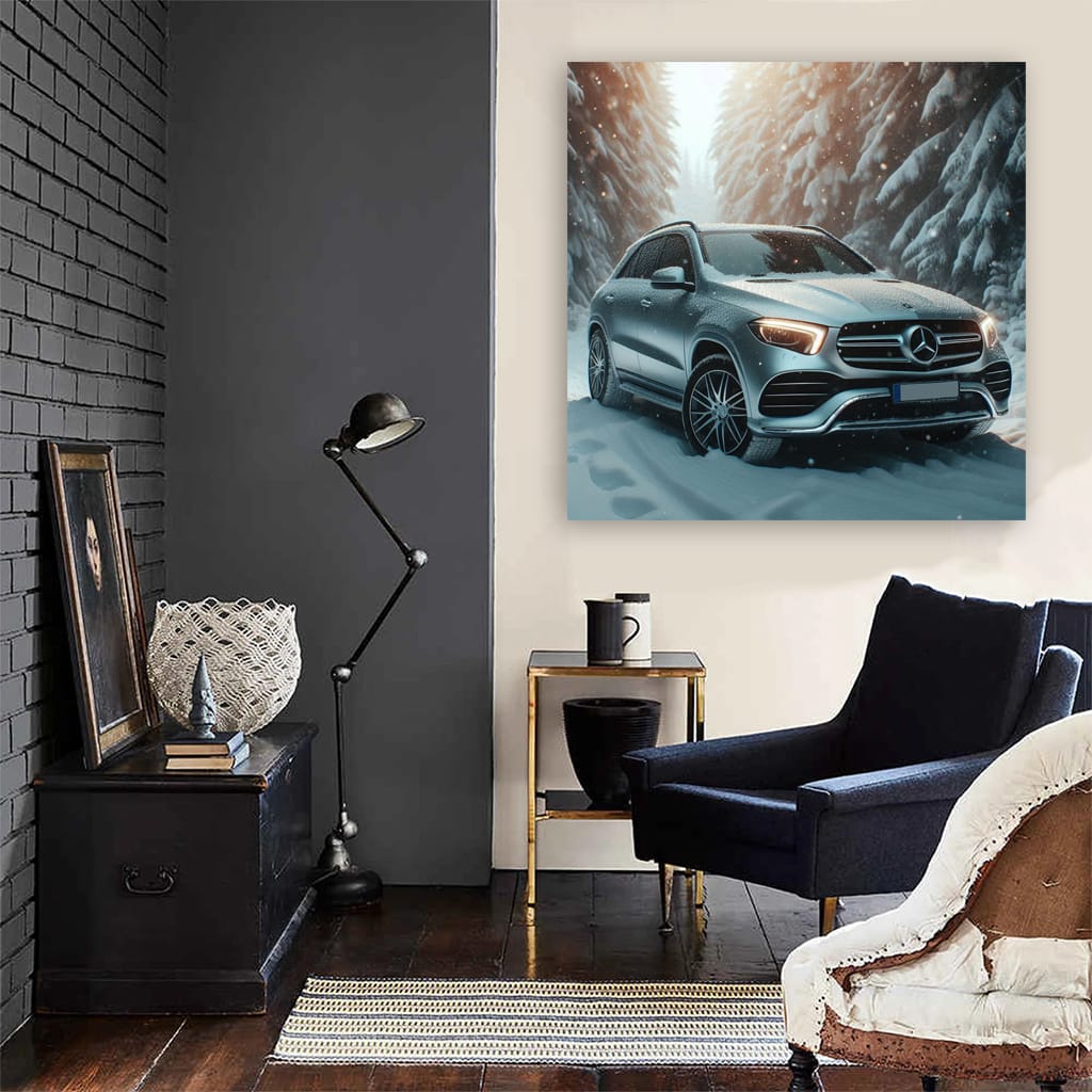 Mercedesbenz Gle Winter Wall Art