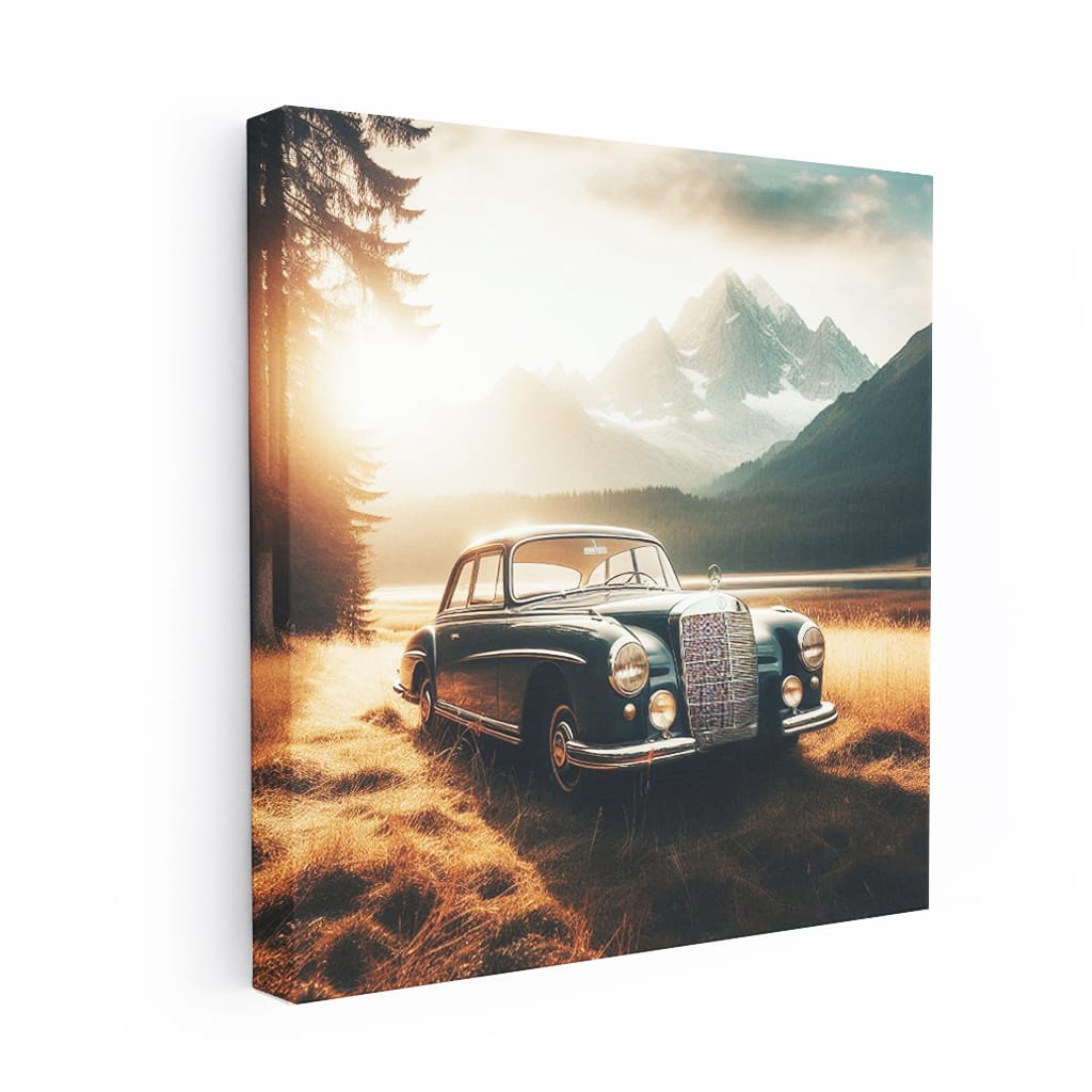 Mercedesbenz Old Retro National Pa Wall Art