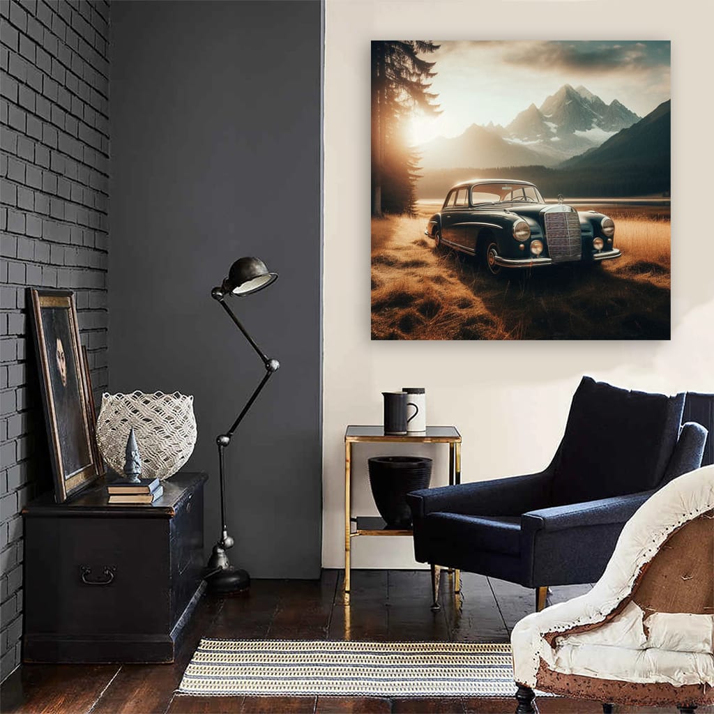 Mercedesbenz Old Retro National Pa Wall Art