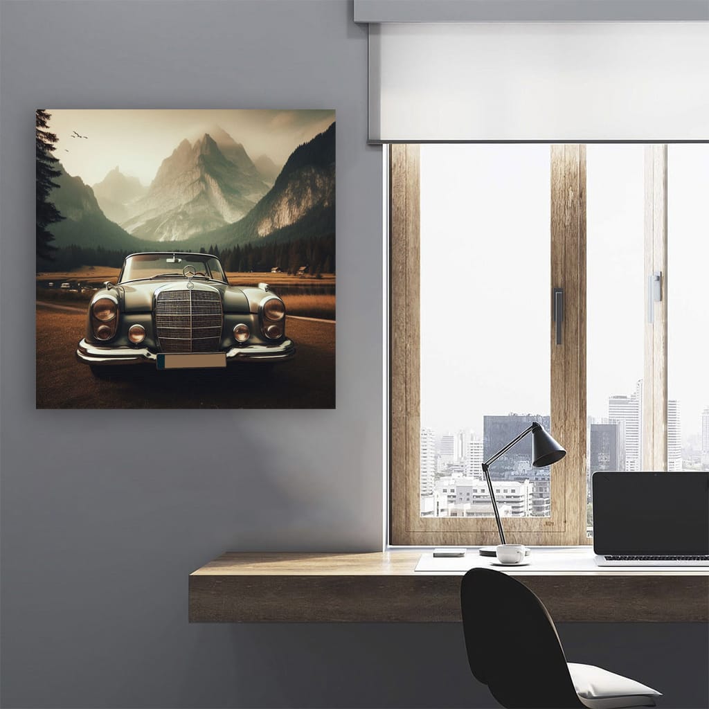 Mercedesbenz Old Retro National Park Wall Art