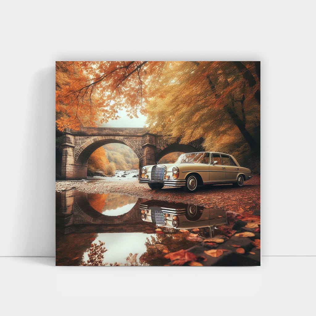 Classic Mercedes-Benz S-Class on Majestic Bridge - Timeless Elegance