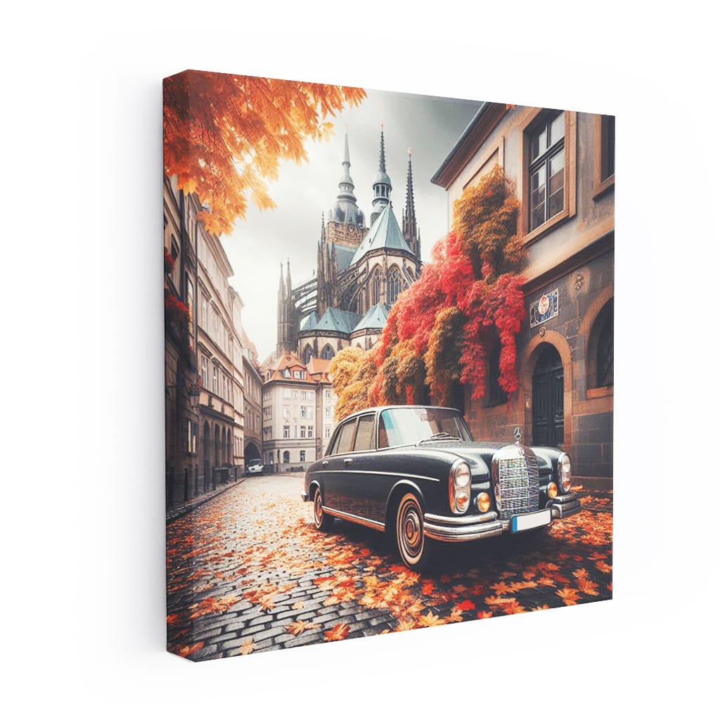 Mercedesbenz Sclass Old Cloudy Weath Wall Art