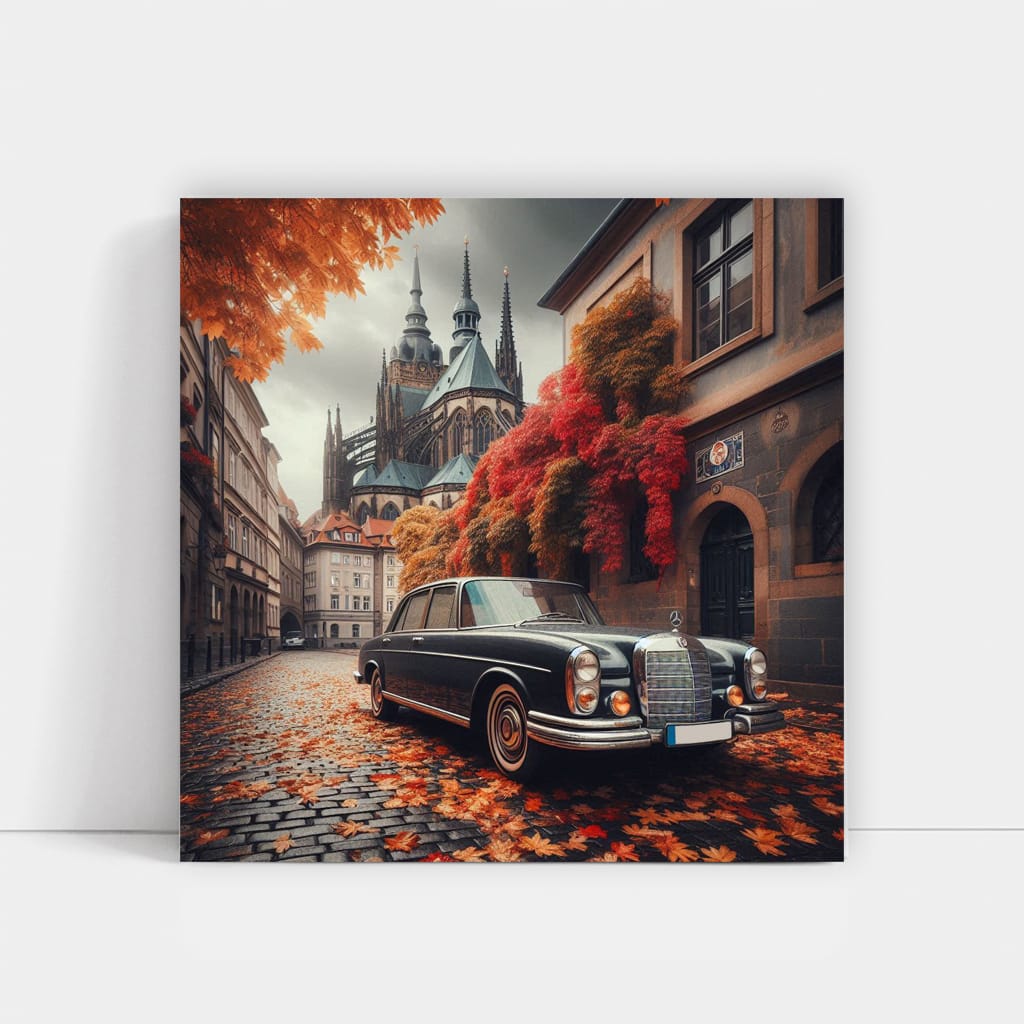 Mercedesbenz Sclass Old Cloudy Weath Wall Art