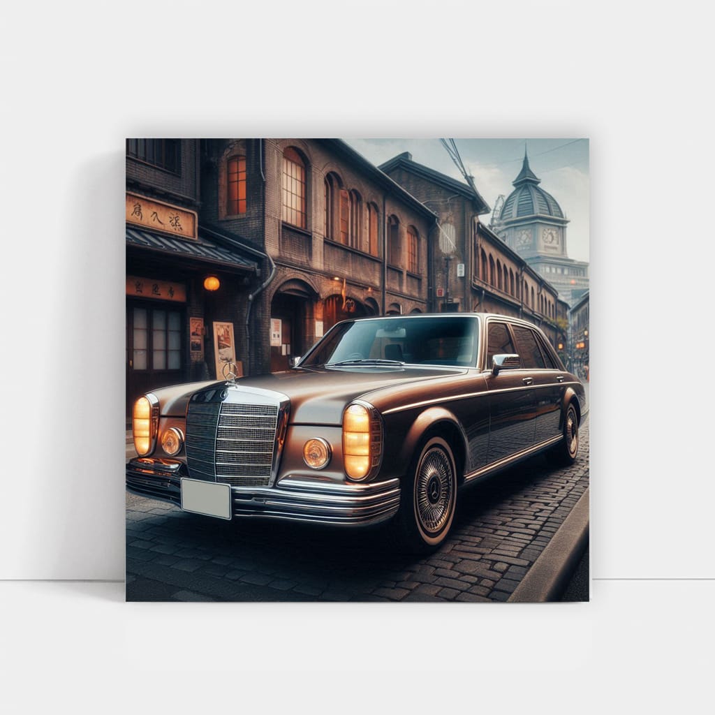 Vintage Mercedes-Benz S-Class in Old Tokyo - Luxury Redefined