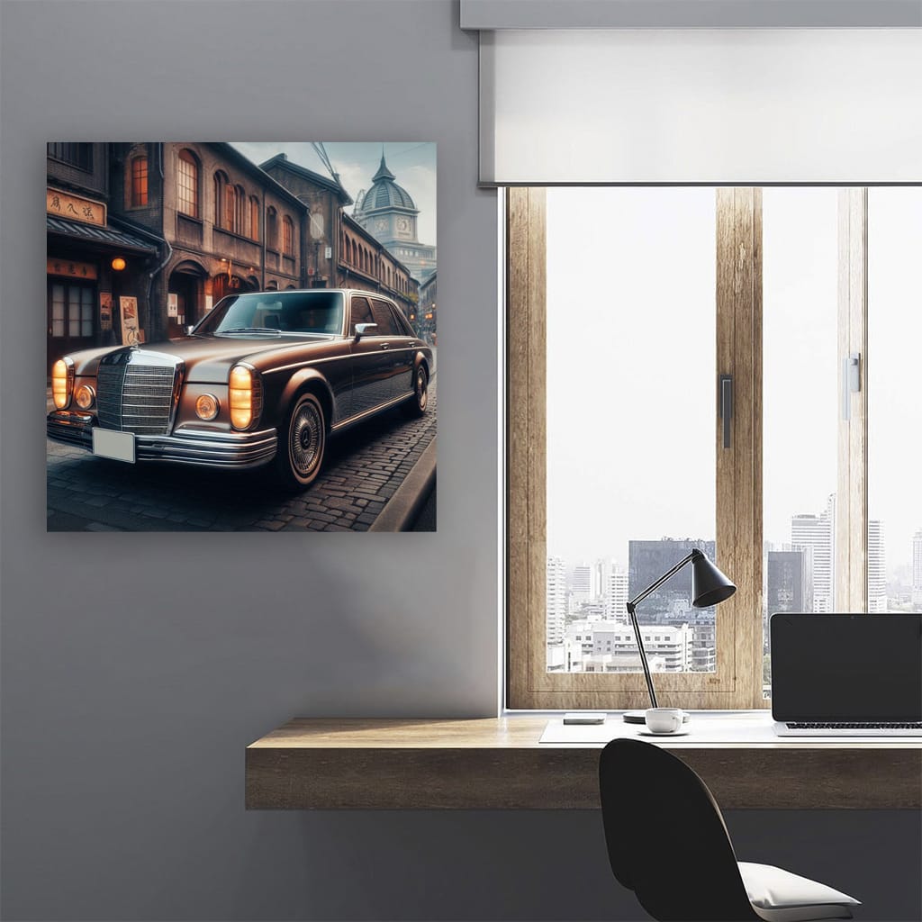 Vintage Mercedes-Benz S-Class in Old Tokyo - Luxury Redefined