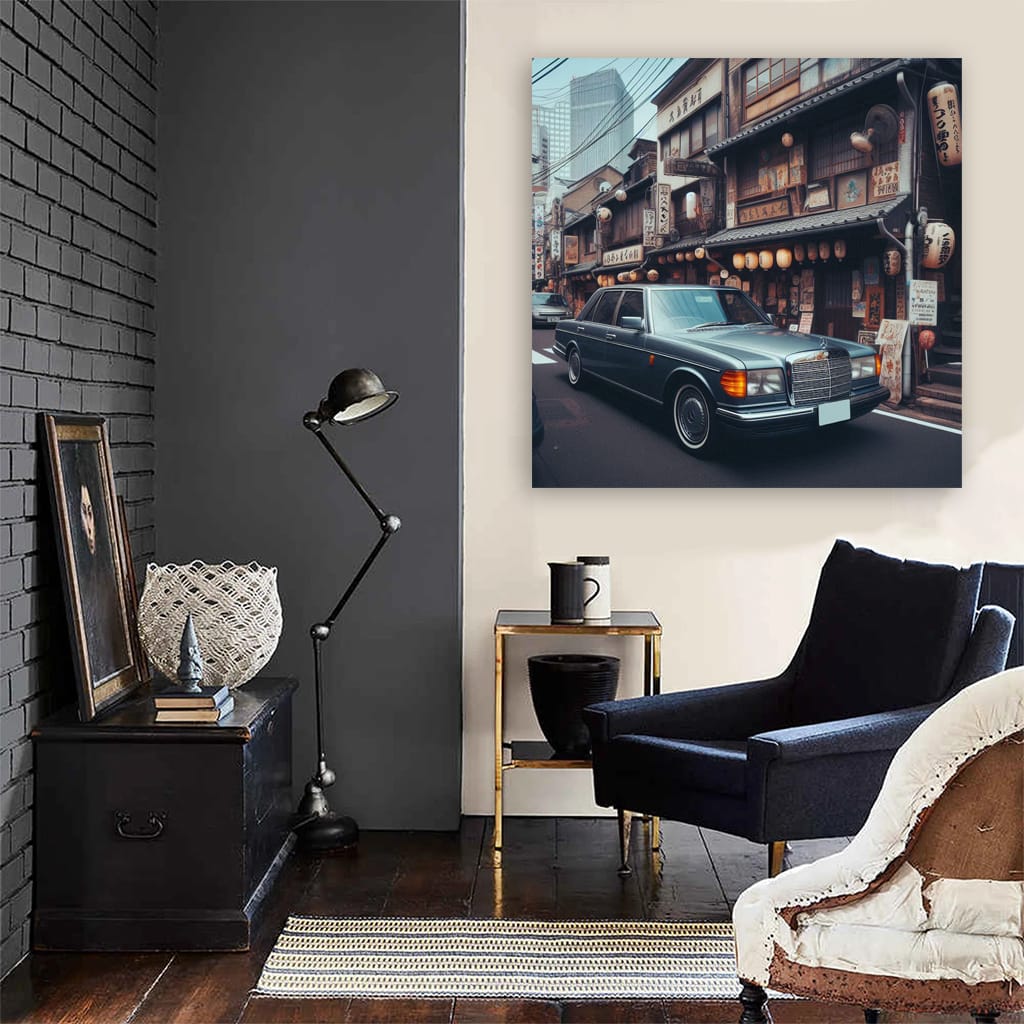 Mercedesbenz Sclass Old Tokyo Japan Wall Art