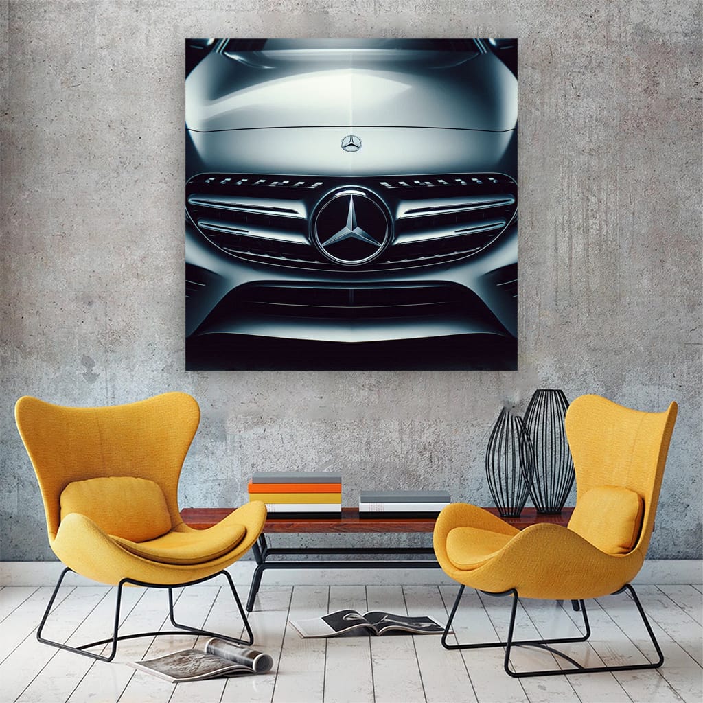 Mercedes C Class Hood Wall Art