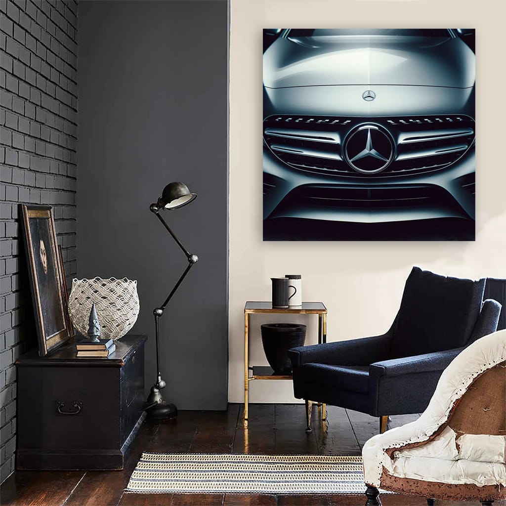 Mercedes C Class Hood Wall Art