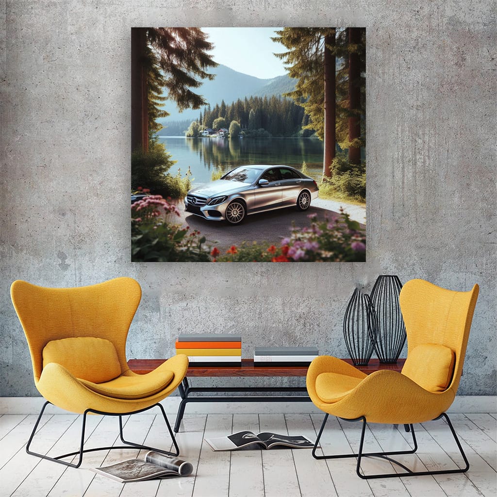 Mercedes C Class La Wall Art