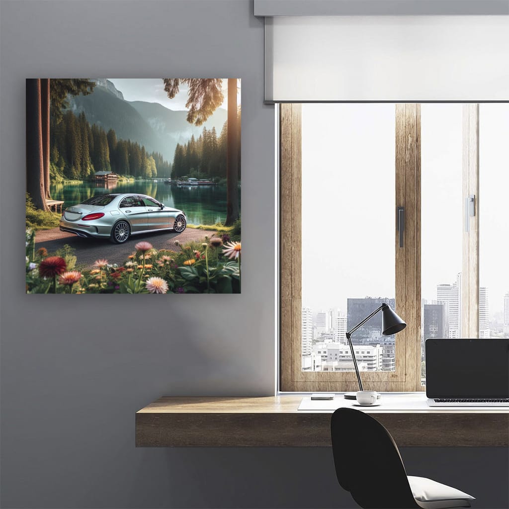 Mercedes C Class Lake Wall Art