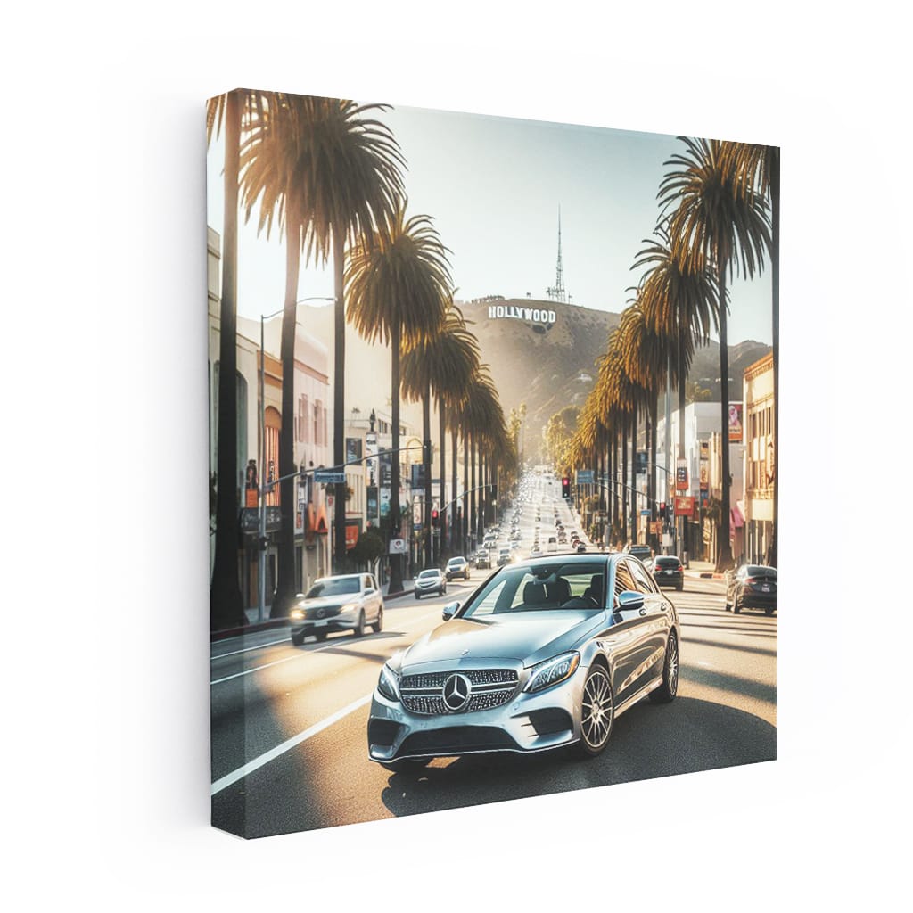 Mercedes C Class Los Angel Wall Art