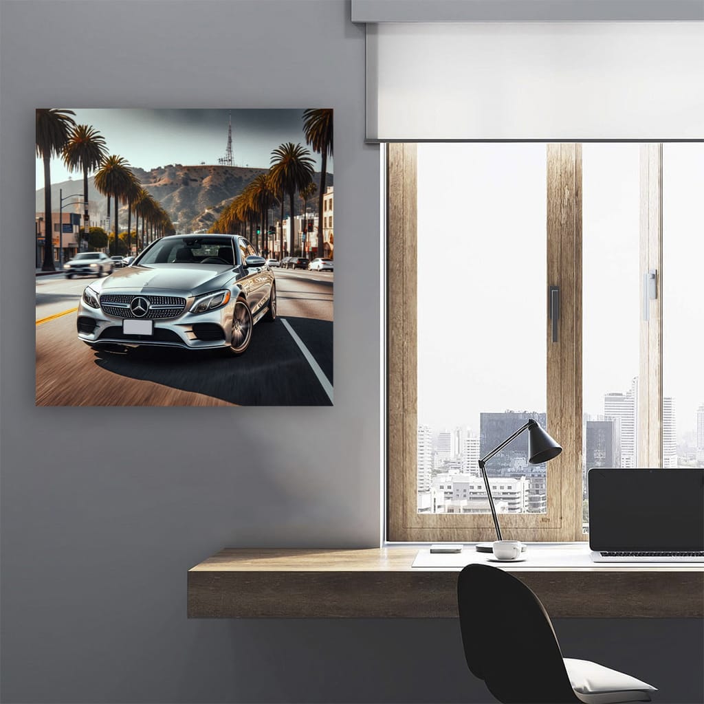 Mercedes C Class Los Angeles Wall Art