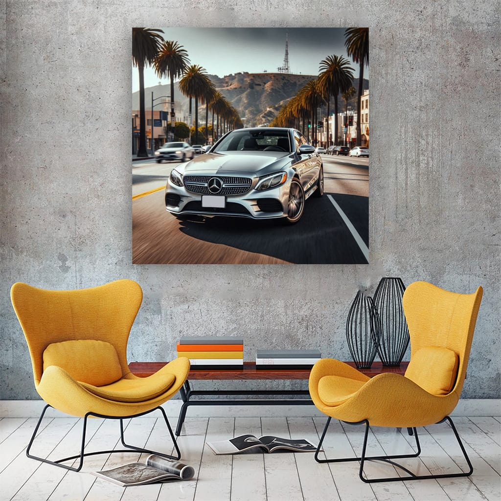 Mercedes C Class Los Angeles Wall Art