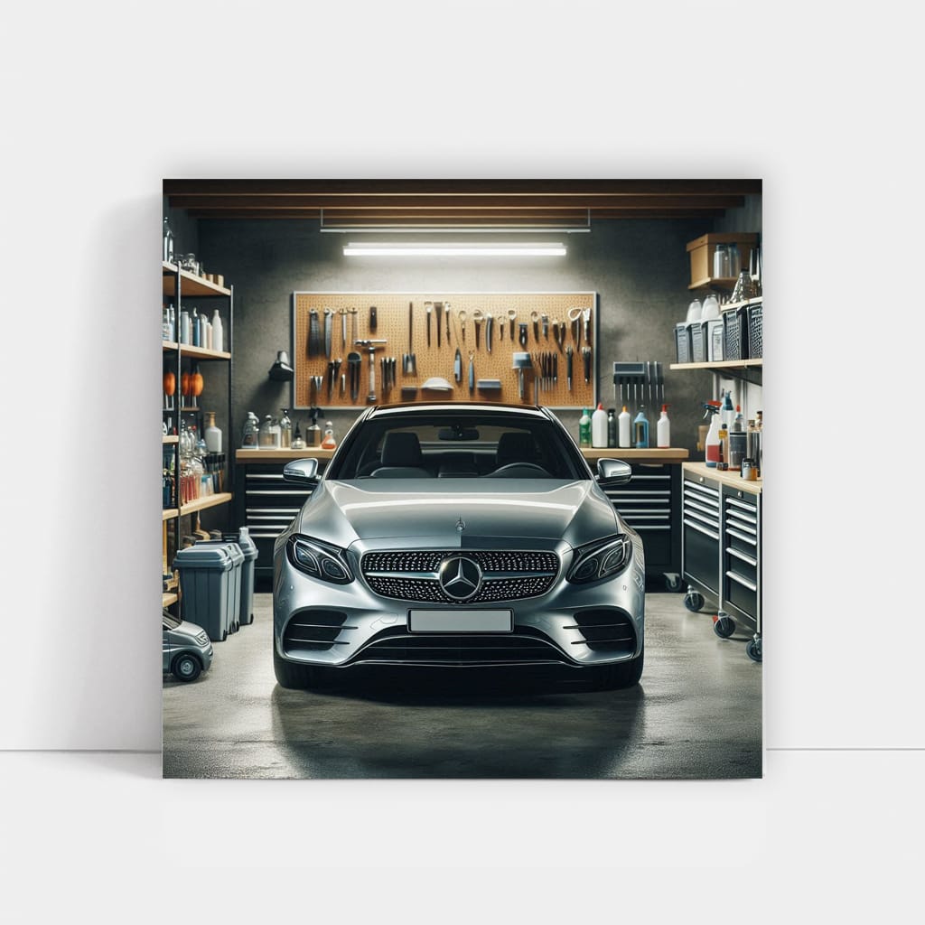 Mercedes E Class Garage Wall Art