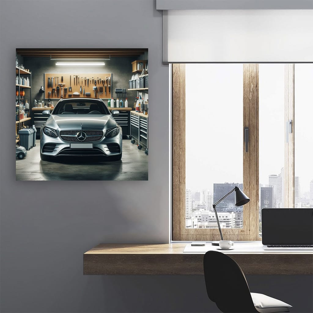 Mercedes E Class Garage Wall Art